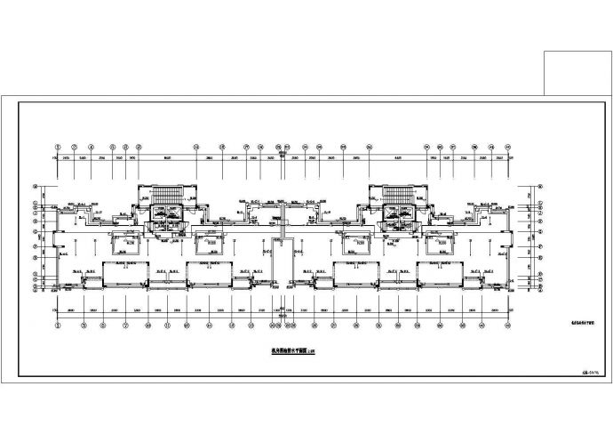 郑州市某高档小区28层全框剪结构住宅楼给排水设计CAD图纸（含机房层）_图1