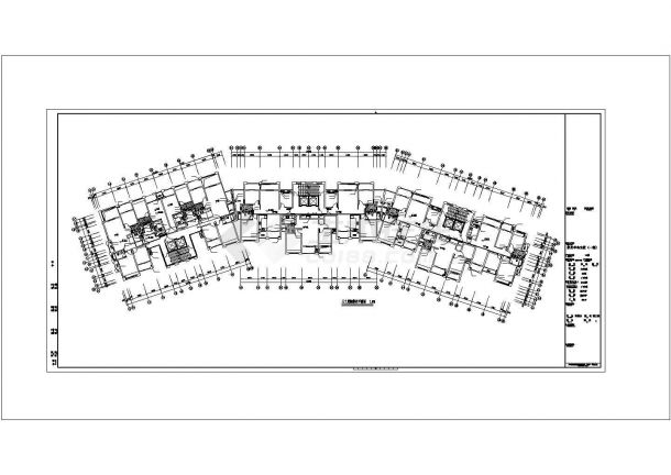 通州市某社区32+1层框剪结构住宅楼给排水设计CAD图纸（含机房层）-图二
