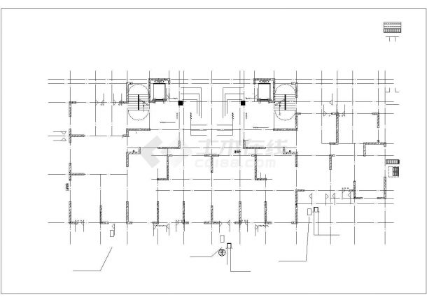 无锡市碧岚苑小区1.7万平米34层框剪结构住宅楼全套给排水设计CAD图纸-图一