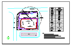 高层建筑施工现场平面布置设计cad图纸_图1