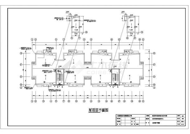 上海某小区某大型6层砖混结构民居住宅楼建筑设计CAD图纸-图一