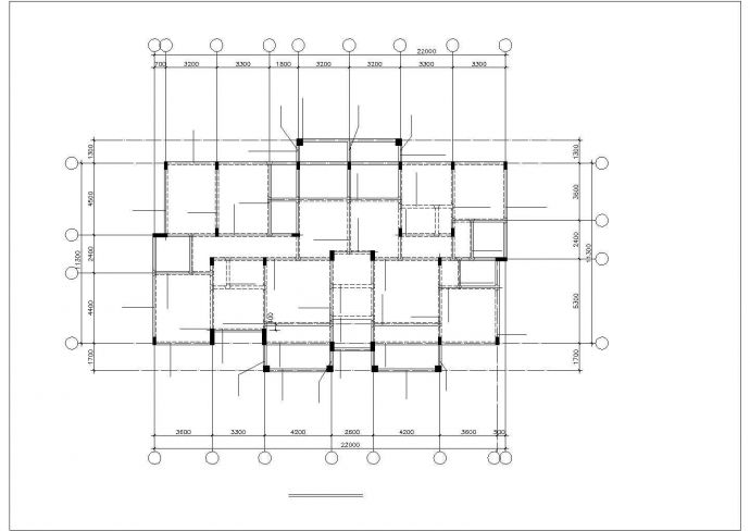 呼和浩特市某小区7层框架结构住宅楼全套结构设计CAD图纸_图1
