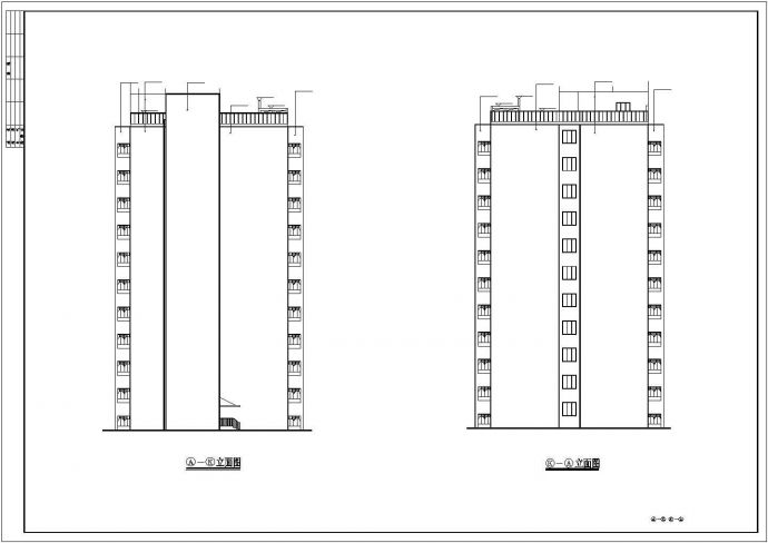 广州某小区7900平米11层剪力墙结构住宅楼全套建筑设计CAD图纸_图1