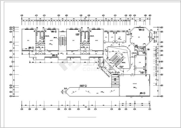 某前海花园幼儿园建筑设计CAD图纸-图二
