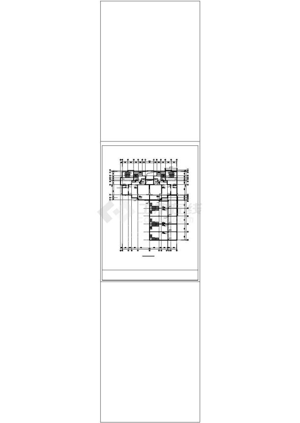 连云港市某居住区30层框架结构住宅楼采暖+给排水设计CAD图纸-图二