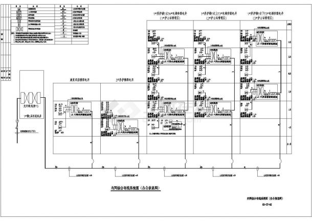 安顺市老年养护楼智能化工程全套施工设计cad图纸-图二