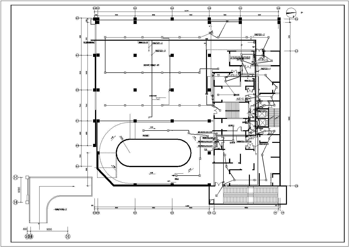 张家口大型商住楼电气施工图CAD图纸12