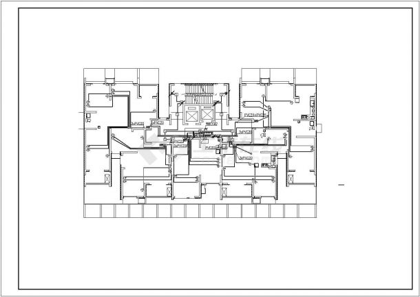 张家口大型商住楼电气施工图CAD图纸13-图一