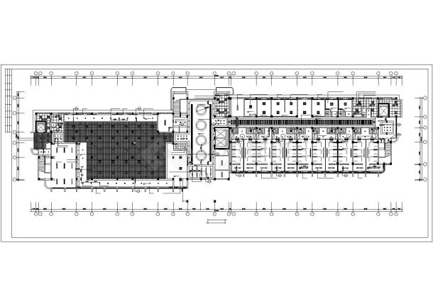某市区综合大楼医疗建筑改造设计施工方案CAD图纸-图一