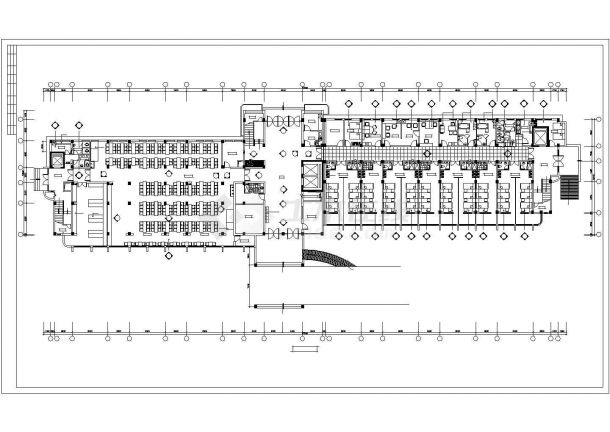 某市区综合大楼医疗建筑改造设计施工方案CAD图纸-图二