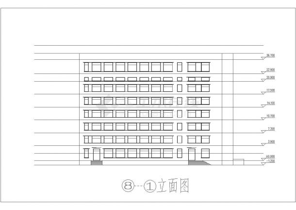 某城区大型医疗机构建筑室内装修设计施工方案CAD图纸-图一