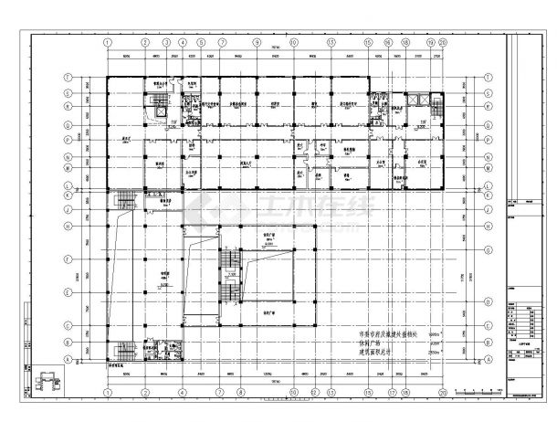 [江苏]9层现代风格市级档案楼设计方案cad图-图二