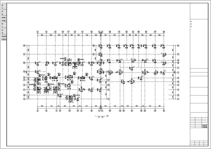 秦皇岛市某小区6层框架结构住宅楼全套结构设计CAD图纸_图1