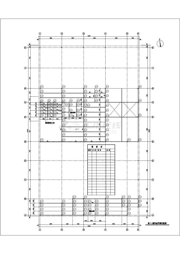 苏州市某知名汽车4S店2层钢框架结构展厅全套结构设计CAD图纸-图一