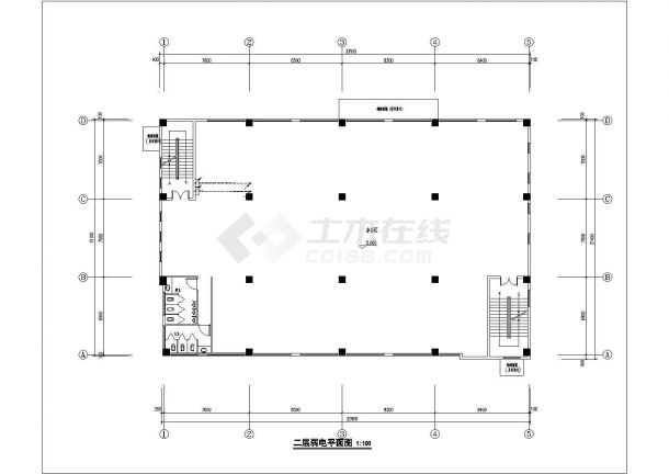 北京西单地区某4S店3层框架结构销售中心全套电气设计CAD图纸-图一