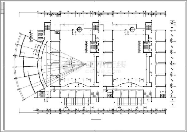 小学教学楼建筑CAD图纸（共6张）-图一