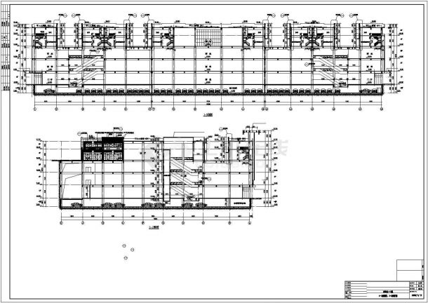 5.4万平米五层框架结构物流中心全套建筑设计CAD图纸-图二