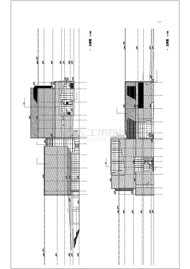 2.6万平米4层钢混框架结构博物馆全套建筑设计CAD图纸-图二