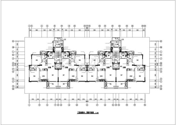 南宁市某小区6层砖混结构住宅楼给排水设计CAD图纸（含阁楼/3套方案）-图一