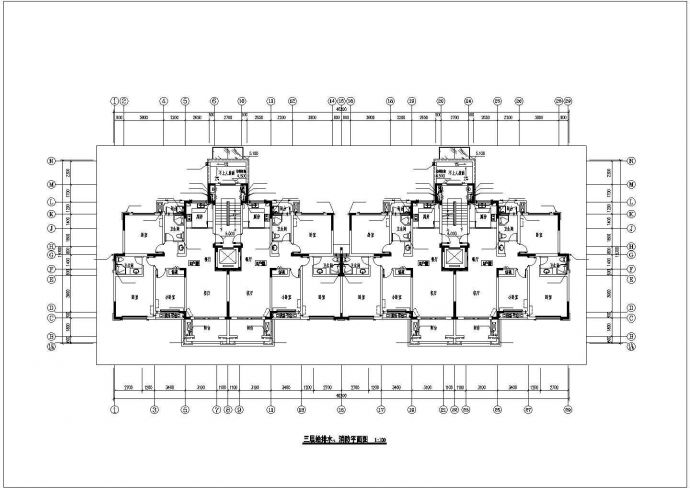 南宁市某小区6层砖混结构住宅楼给排水设计CAD图纸（含阁楼/3套方案）_图1