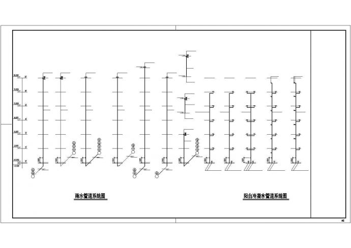 兰州市某家属院6层框混结构家属楼全套给排水设计CAD图纸（含机房层）_图1