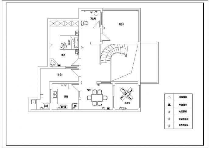 别墅电气照明布线设计方案图_图1