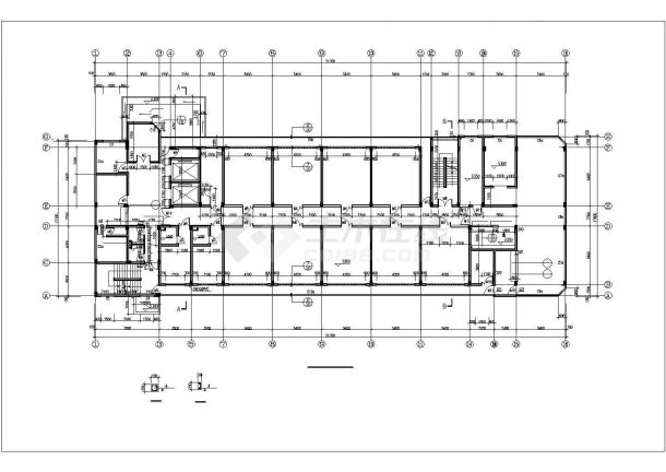 某多层精神病疗养院设计cad全套建筑施工图（甲级院设计，11图）-图二