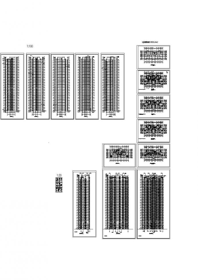 某32层高层住宅建筑结构全套施工图 CAD_图1