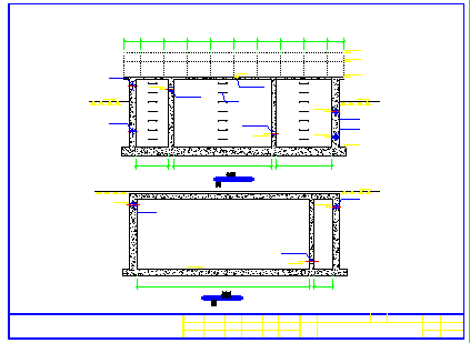 水处理MBR详细全套施工图纸（包括工艺、结构）-图二