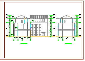 休闲旅游度假区游客接待中心建筑设计CAD施工图纸_图1
