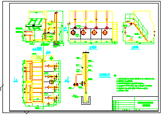 一体化净水器CAD施工图纸-图一