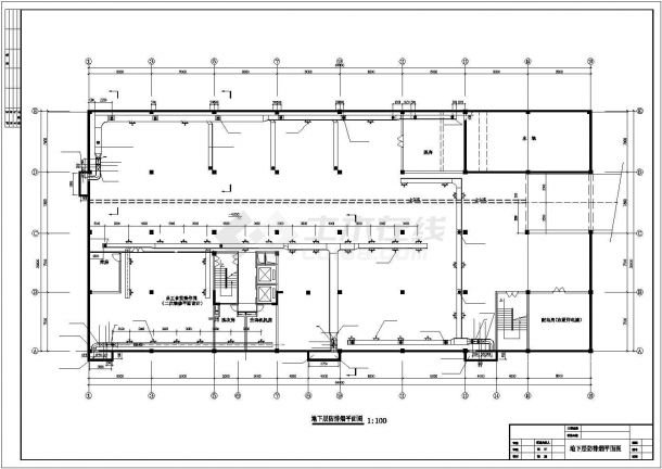 多层综合大楼散热器采暖系统设计cad施工图.-图二