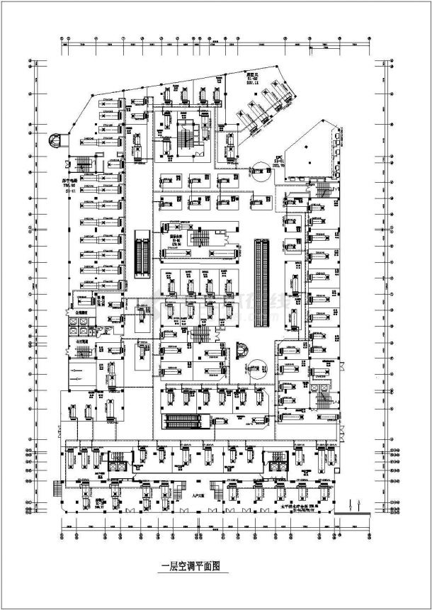 多层商业综合楼空调通风系统设计施工图（风冷模块机组）-图二