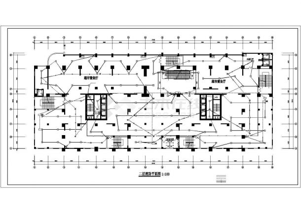 衢州市某3层批发市场3层框架结构综合楼火灾消防系统设计CAD图纸-图一