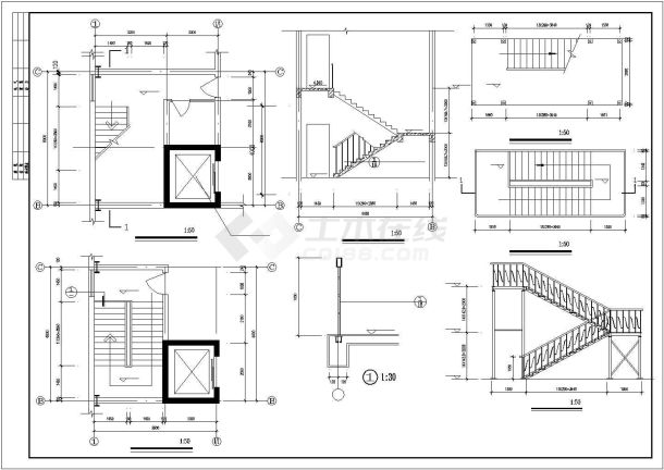 某地营养饼干生产车间建筑施工CAD图-图一