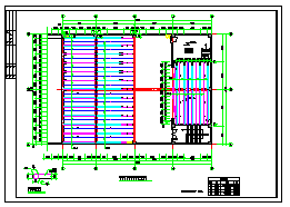 钢结构阶梯教室结构cad设计图-图二