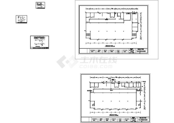 北京市某大学2层师生食堂消防和电气系统平面设计CAD图纸-图二