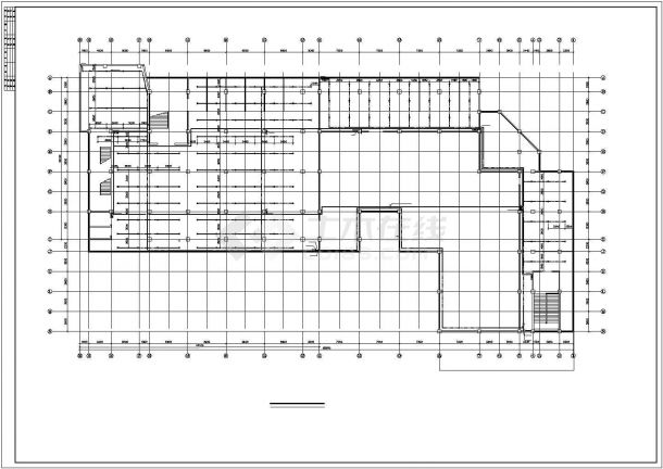 义乌市某大型批发商城自动喷淋平面设计CAD图纸（含原理图）-图一