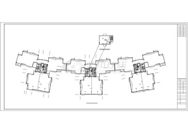 大连市某大型医院16层框架结构宿舍楼全套电气系统设计CAD图纸-图一