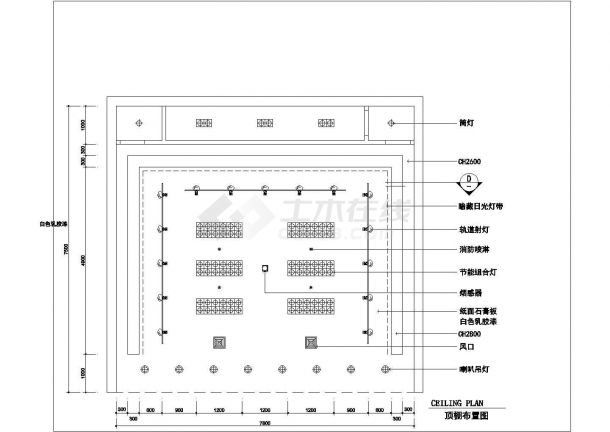 杭州某步行街58平方服装专卖店全套装修设计施工cad图-图一