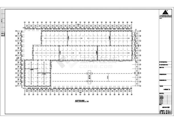 某公司大型厂房结构设计CAD图-图二