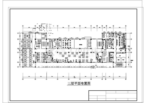 长春市某地大型酒店建筑平面CAD布置图-图一