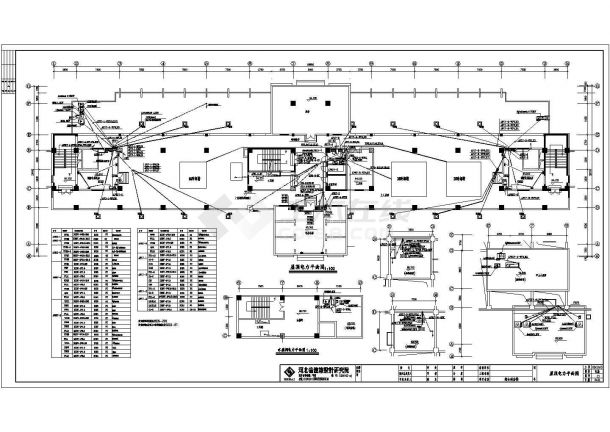 某大型医院综合楼配电设计cad全套电气施工图纸（ 含完整二次控制原理图）-图一