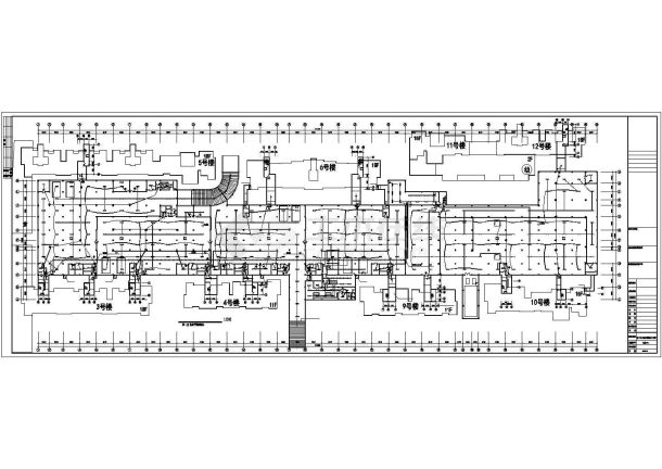 克拉玛依市某购物商场地下车库全套消防报警系统设计CAD图纸-图二