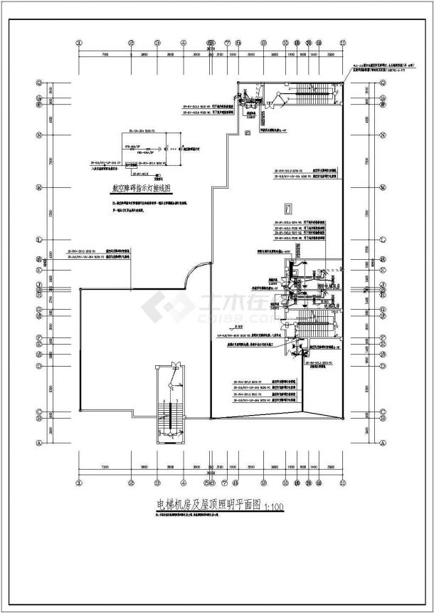 某医院高层综合大楼配电设计cad全套电气施工图（含设计说明，含消防设计，含弱电设计，67张）-图二