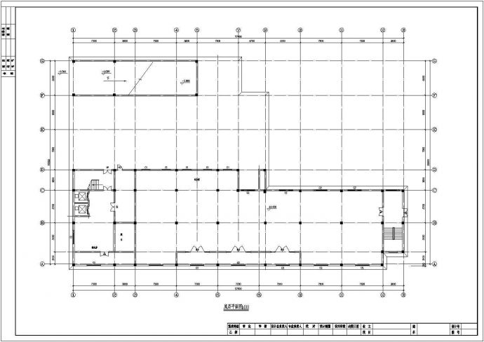 旅馆设计_某地区七层旅馆设计方案CAD图_图1