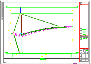 汽车棚膜结构cad设计施工图纸_图1