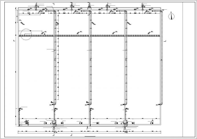 某工业园区5万吨污水处理厂设计施工方案CAD图纸_图1