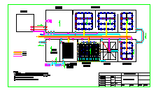 生活污水一体化结构AO+MBR工艺CAD施工图纸-图一