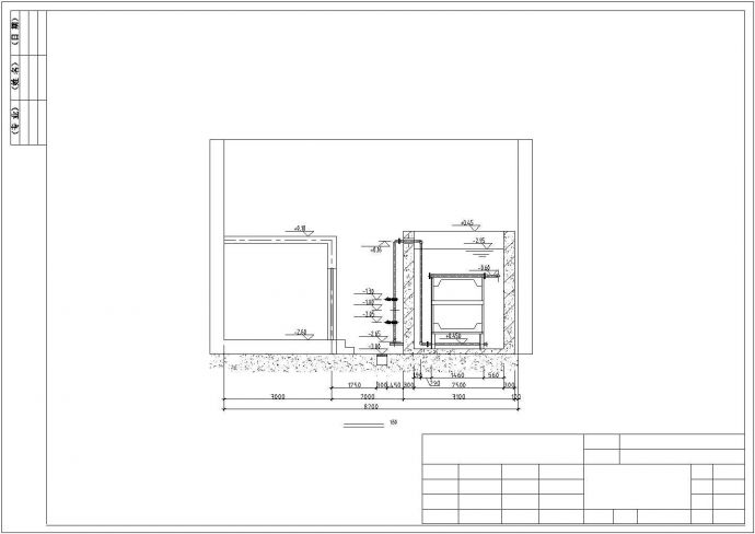 某网球中心MBR污水处理系统设计施工方案CAD图纸_图1